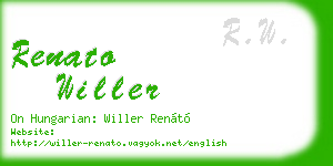 renato willer business card